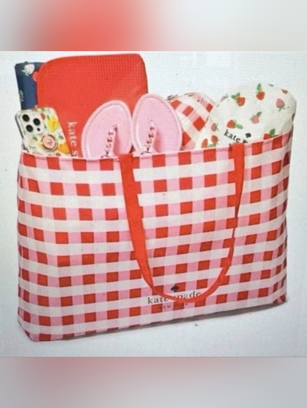 Kate Spade New York Gingham Canvas Tote Bag